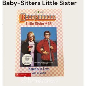 Bundle Sale 3 for $15 | Baby-Sitters Little Sister | Karen’s in Love #15
